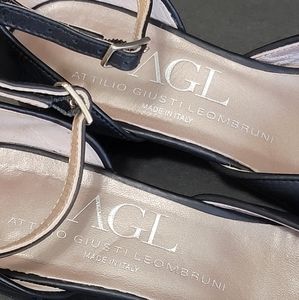 AGL POINTED TOE BLOCK HEELS PUMP